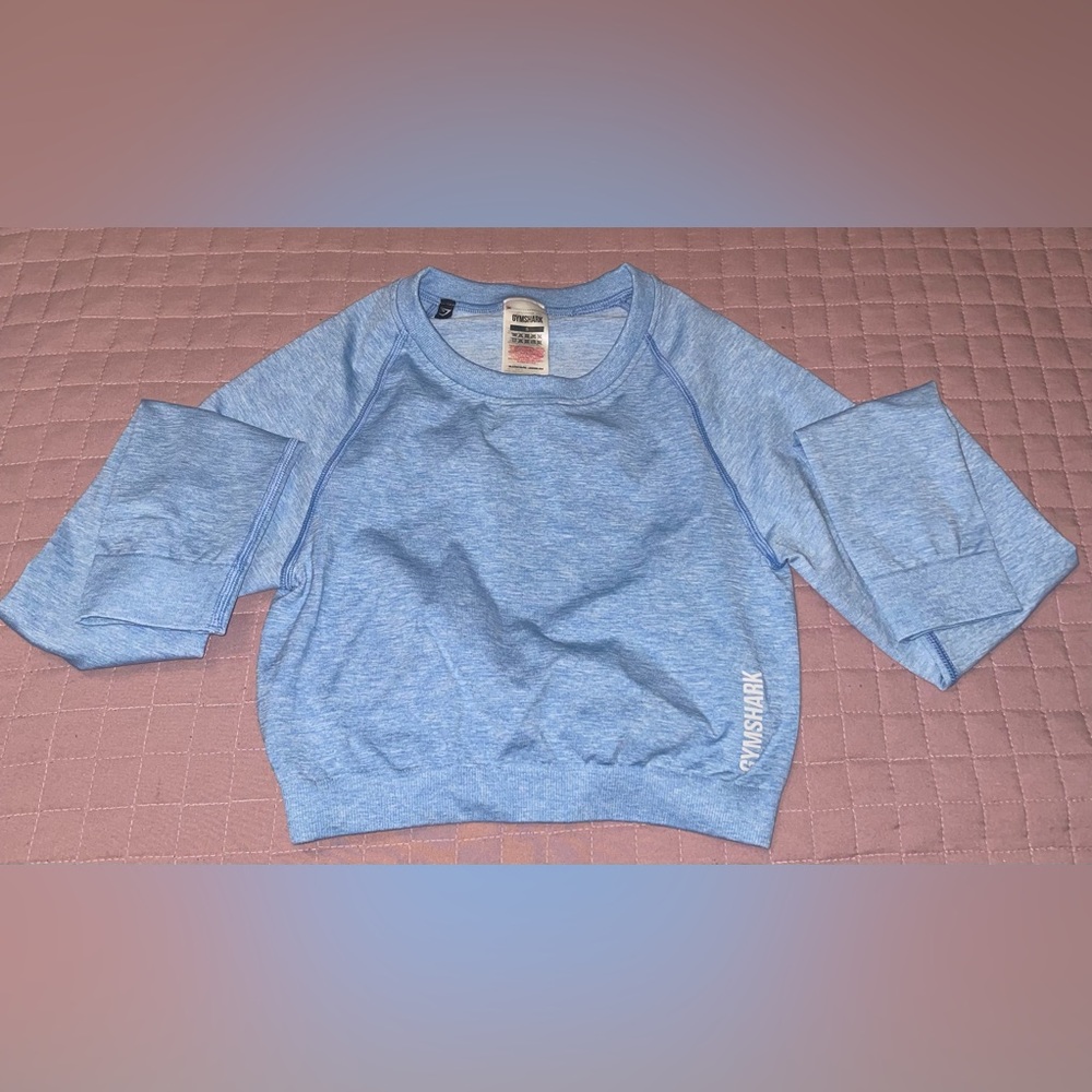 Brand new gym shark cropped long sleeve. Never worn but tags were removed